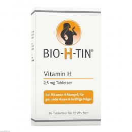 BIO-H-TIN Vitamin H 2,5 mg für 12 Wochen Tabletten 84 St Tabletten