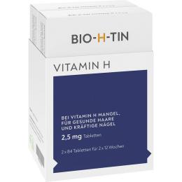 BIO-H-TIN Vitamin H 2,5 mg für 2x12 Wochen Tabl. 168 St.