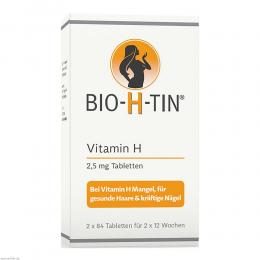 BIO-H-TIN Vitamin H 2,5 mg für 2x12 Wochen Tabl. 2 X 84 St Tabletten