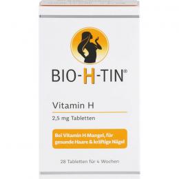 BIO-H-TIN Vitamin H 2,5 mg für 4 Wochen Tabletten 28 St.
