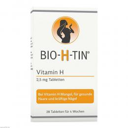 BIO-H-TIN Vitamin H 2,5 mg für 4 Wochen Tabletten 28 St Tabletten