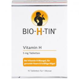 BIO-H-TIN Vitamin H 5 mg für 1 Monat Tabletten 15 St.