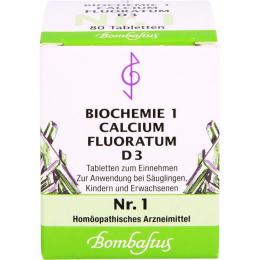 BIOCHEMIE 1 Calcium fluoratum D 3 Tabletten 80 St.