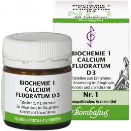 BIOCHEMIE 1 Calcium fluoratum D 3 Tabletten 80 St Tabletten