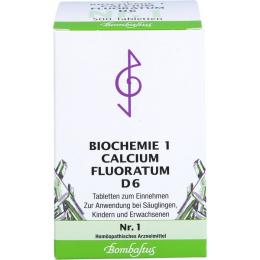 BIOCHEMIE 1 Calcium fluoratum D 6 Tabletten 500 St.