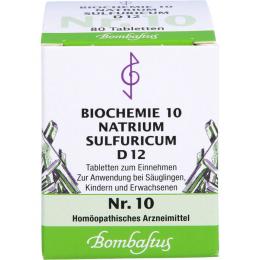 BIOCHEMIE 10 Natrium sulfuricum D 12 Tabletten 80 St.