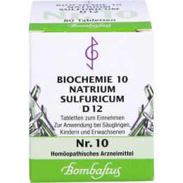 BIOCHEMIE 10 Natrium sulfuricum D 12 Tabletten 80 St.