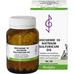 BIOCHEMIE 10 Natrium sulfuricum D 6 Tabletten 500 St.