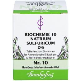 BIOCHEMIE 10 Natrium sulfuricum D 6 Tabletten 80 St.