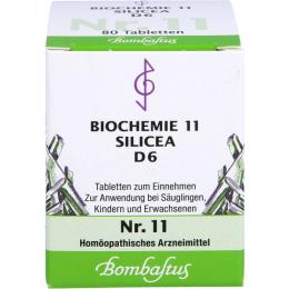 BIOCHEMIE 11 Silicea D 6 Tabletten 80 St.