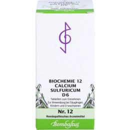 BIOCHEMIE 12 Calcium sulfuricum D 6 Tabletten 200 St.