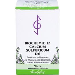 BIOCHEMIE 12 Calcium sulfuricum D 6 Tabletten 500 St.
