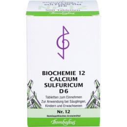 BIOCHEMIE 12 Calcium sulfuricum D 6 Tabletten 500 St.