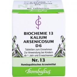 BIOCHEMIE 13 Kalium arsenicosum D 6 Tabletten 80 St.