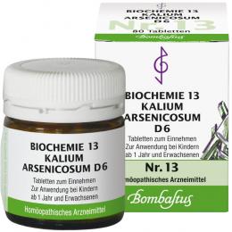 BIOCHEMIE 13 Kalium arsenicosum D 6 Tabletten 80 St Tabletten