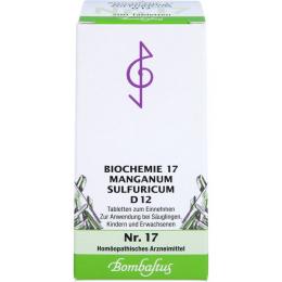 BIOCHEMIE 17 Manganum sulfuricum D 12 Tabletten 200 St.