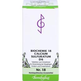 BIOCHEMIE 18 Calcium sulfuratum D 6 Tabletten 200 St.