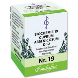BIOCHEMIE 19 Cuprum arsenicosum D 12 Tabletten 80 St Tabletten