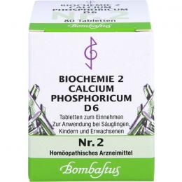 BIOCHEMIE 2 Calcium phosphoricum D 6 Tabletten 80 St.