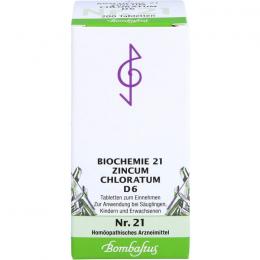 BIOCHEMIE 21 Zincum chloratum D 6 Tabletten 200 St.