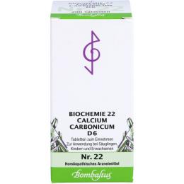 BIOCHEMIE 22 Calcium carbonicum D 6 Tabletten 200 St.