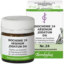BIOCHEMIE 24 Arsenum jodatum D 6 Tabletten 80 St Tabletten