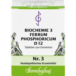 BIOCHEMIE 3 Ferrum phosphoricum D 12 Tabletten 80 St.