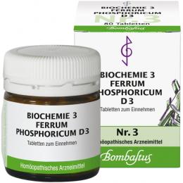 Ein aktuelles Angebot für BIOCHEMIE 3 Ferrum phosphoricum D 3 Tabletten 80 St Tabletten Schüßler Salze - jetzt kaufen, Marke Bombastus-Werke AG.