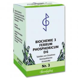 BIOCHEMIE 3 Ferrum phosphoricum D 6 Tabletten 500 St Tabletten