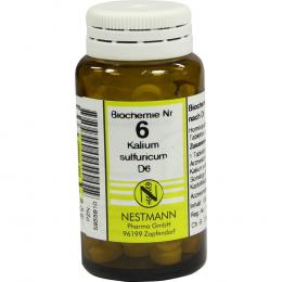Ein aktuelles Angebot für BIOCHEMIE 6 Kalium sulfuricum D 6 Tabletten 100 St Tabletten Schüßler Salze - jetzt kaufen, Marke Nestmann Pharma GmbH.
