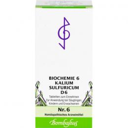 BIOCHEMIE 6 Kalium sulfuricum D 6 Tabletten 200 St.