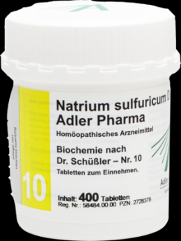 BIOCHEMIE Adler 10 Natrium sulfuricum D 6 Tabl. 400 St