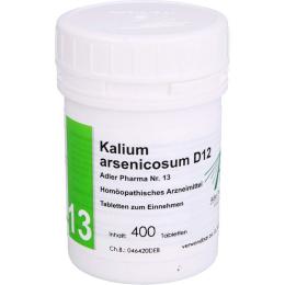 BIOCHEMIE Adler 13 Kalium arsenicosum D 12 Tabl. 400 St.