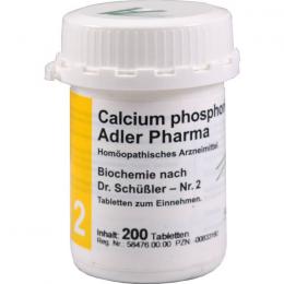 BIOCHEMIE Adler 2 Calcium phosphoricum D 6 Tabl. 200 St.