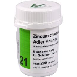 BIOCHEMIE Adler 21 Zincum chloratum D 12 Tabletten 200 St.