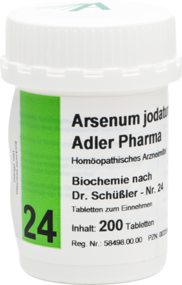 BIOCHEMIE Adler 24 Arsenum jodatum D 12 Tabletten 200 St