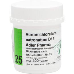 BIOCHEMIE Adler 25 Aurum chloratum natr.D 12 Tabl. 400 St.