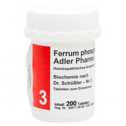 BIOCHEMIE Adler 3 Ferrum phosphoricum D 12 Tabl. 200 St Tabletten