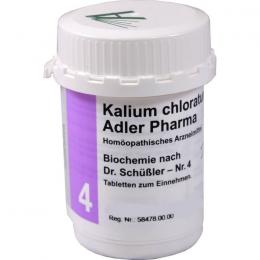 BIOCHEMIE Adler 4 Kalium chloratum D 6 Tabletten 400 St.