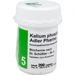 BIOCHEMIE Adler 5 Kalium phosphoricum D 6 Tabl. 200 St.