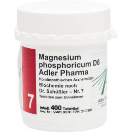 BIOCHEMIE Adler 7 Magnesium phosphoricum D 6 Tabl. 400 St.