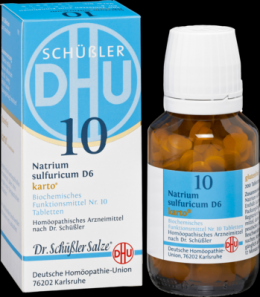 BIOCHEMIE DHU 10 Natrium sulfuricum D 6 Tab.Karto 200 St