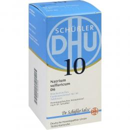 Ein aktuelles Angebot für BIOCHEMIE DHU 10 Natrium sulfuricum D6 Tabletten 420 St Tabletten Schüßler Salze Nr. 1 - 12 - jetzt kaufen, Marke DHU-Arzneimittel GmbH & Co. KG.