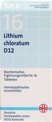 BIOCHEMIE DHU 16 Lithium chloratum D 12 Tabletten 200 St