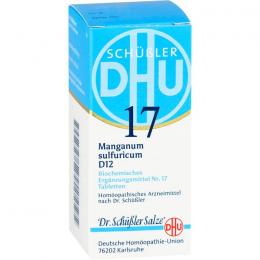 BIOCHEMIE DHU 17 Manganum sulfuricum D 12 Tabl. 200 St.