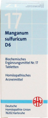 BIOCHEMIE DHU 17 Manganum sulfuricum D 6 Tabletten 80 St