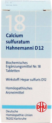 BIOCHEMIE DHU 18 Calcium sulfuratum D 12 Tabletten 80 St
