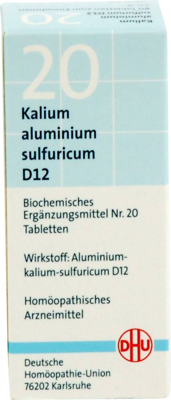 BIOCHEMIE DHU 20 Kalium alum.sulfur.D 12 Tabletten 80 St