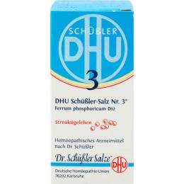 BIOCHEMIE DHU 3 Ferrum phosphoricum D 12 Globuli 10 g