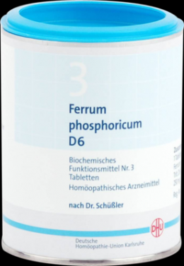 BIOCHEMIE DHU 3 Ferrum phosphoricum D 6 Tabletten 1000 St
